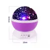 Night Lights Projector Couple Gift LED Stars Starry Kids Gifts Moon Colorful Lamp Battery USB Bedroom Decor Light Lamp DH0930