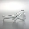 Pyrex Mini Glass Bong -4インチリサイクルダブリグ外喫煙用 - 小さな女性の関節付きの旅行水道管