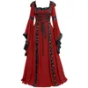 Sukienki swobodne sukienki plus size kobiety 2021 Vintage średniowieczna długość podłogi renesans gotycki cosplay szata femme5658582