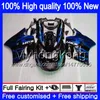 Body For KAWASAKI ZZR 1100 CC ZX-11R 1990 1991 1992 205MY.82 ZX 11R ZZR1100 ZX11 R ZZR-1100 ZX-11 R ZX11R 90 91 92 Blue flames Fairing