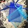 50pcs tiul organza torba na przyjęcie weselne dekoracja opakowania torby prezentowe Eugen Yarn Bag 6x8 8x11 10x15 12x17 19x29cm6z282g