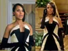 Kerry Washington scandale robes de célébrité Olivia Pope robes de soirée noir et blanc femmes robes formelles robes de tapis rouge pour L6665908