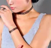 Mode Street Style Sexiga Kvinnor Retro Tattoo Choker Stretch Halsband Kvinna Vintage Elastiska Punk Halsband Smycken Gift Shu9