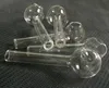 Tuyau de brûleur à mazout en verre Pyrex Super 6cm, seau de brûleur à huile en verre transparent, grand Tube en verre, tuyau à ongles pour fumer à la main