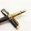 Фонтановые ручки 1pc Black Ink Metal Pen Offic