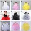 INS Tutu Robe Bébé Fille Robes De Danse Filles Ballet Jupes Couleur Unie Enfants Robe En Dentelle Bébé Performance Vêtements 11 Styles En Gros DHW3234