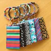 Jewelry Wristlet Bags Keychain PU Leather Keyring Bracelets Hanging Change Purse Phone Bag Women Girls Christmas Gift 2pcs DW4824