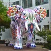 カスタマイズされたパレード性能膨脹可能な象2m / 3m / 5mの高さ祭りのパーティーの装飾のためのカラフルな象モデルを爆破