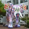 Éléphant gonflable personnalisé de 2m/3m/5m de hauteur, modèle d'éléphant coloré pour la décoration de fête de Festival