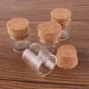 100 pièces 5 ml taille 24*25mm petit Tube à essai avec bouchon en liège bouteilles d'épices conteneur pots flacons bricolage artisanat