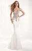 2023 New Sleeveless Floor length Lace and Beading Decoration See Through Back prom dresses Mermaid Satin Evening Dresses vestidos 1324