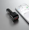LED-skärm Bluetooth-bilmonteringssats FM-sändare Snabbladdning Dubbla USB-laddare stöder Flash Disk Handsfree Audio MP3 Player Receiver Radio