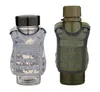 7 Färg Mini Tactical Vest Outdoor Molle Vest Wine Beer Bottle Cover Vest Dryck Kylare Justerbar Dryckeshandtag CCA11708 30PCS