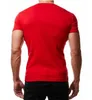 T-Shirts Erkekler Erkek T Shirt Erkekler Yaz Modası V Boyun Kısa Kollu Tee Homme Sıradan ince Fit Metal Düğmesi Tasarım XXL EE