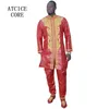 Afrikanisches Bazin Riche-Stickerei-Design, Kleid, Herren-Kleidung, Oberteil mit Hose, LC060#274W
