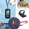 4 in 1 fiets telefoonhouder waterdichte gevallen armband carabiner lanyard voor iphone 12 11 pro xr xs max 8 7 6 s plus