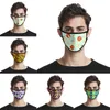 Fruits colorés impression 3D Designer masque facial coton masques réutilisables Out Door Sport Riding Masques Mode Coton Designer Masque