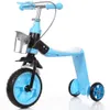 2'den 1 çocuk çocuk scooter araba çocuk bisikleti bebek çok fonksiyonlu üç tekerlekle 3 tekerlekli stant koltuk katlama332s