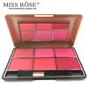 Miss Rose Maquillage Professionnel Blush Longue Durée 6 Couleurs Minéraux Poudre Rétro Face Base Blush Bronzers Contouring Make Up Palette