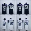 Mens Brigham Jovens pumas Jimmer Fredette Faculdade Basquete Jerseys Vintage Jimmer Fredette # 32 Shanghai Tubarões Costurados Basquetebol Camisas