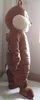 Costume de mascotte d'écureuil brun 2019 de haute qualité avec de grands yeux pour l'adulte à porter