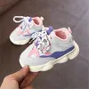 Nowa Jesień Baby Girl Boy Berbeć Niemowlę Casual Buty Buty Miękkie Dolne Wygodne Przeszycie Kolor Dzieci Sneaker