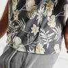 SIMWOOD 2019 Summer T Shirt Men Slim Fit 100% Pure Cotton Print Curl Hem New Fashion Floral Brand Clothing Plus Size TD017087