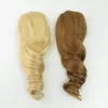 Trekkoord Paardenstaarten Blonde Updo Haarspeld Haarbroodje Extension Chignons Hair Piece Clip in Ponytail Extension 100G 120G 140G gratis schip