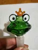 Frogs dos desenhos animados da cabe￧a de bolha de vidro bongues de vidro Bongas de ￳leo Tubos de ￡gua Tubos de ￡gua Platas de ￳leo de tubo de vidro fumando