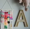 Supporto da parete Accessori per capelli appesi Arco Borse portaoggetti sospese Borsa portaoggetti per decorazioni da parete Boho Organizer da appendere Accessori per decorazioni da parete LSK194