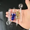 Multi-bend the amount of gourd pot , New Unique Glass Bongs Glass Pipes Water Pipes Hookah Oil Rigs Smoking with Droppe