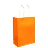 Sac en papier multifonction sac cadeau en papier Kraft sacs à provisions avec poignées 21x15x8cm1300210
