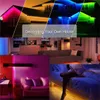 WIFI 5050 LED RGB Strips Smart Light Tape Muziek Strip Lights Set met afstandsbediening Adpter