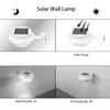 램프 Top6pack Outdoor Solar Gutter Led Lights White Sun Power Smart Solar Gutter Night Utility Security Light