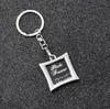 10pcs Cute Love Oval Square Shaped fashion key chain ring holder women bag&car accessories