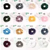 38 Stile Samt Haarbänder Mädchen Scrunchy Ring Elastische Haarbänder Reine Farbe Reißverschluss Haarband Dickdarm Scrunchie M2222