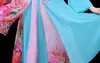 Desempenho de dança clássico feminino elegante novo verão fã guarda-chuva dança jiangnan étnico folk palco desempenho adulto vestido personalizado