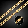 S 18K Real Gold plaqué Menwomen 7mm10mm12mm 11 Figaro Chain Hiphop Colliers Fashion Costume Colliers Bijoux Whars4723697