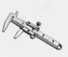 Mini Vernier Caliper Linjal Modell Keychain KeyRing Portable Tool Zink Alloy Tool Hänge för Promotion Present Party Favorit