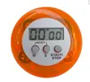 Hot vender LCD Digital Kitchen Timer portátil Rodada contagem regressiva Magnetic Alarm Clock Timer com suporte utensílio de cozinha 5 cores 300pcs