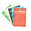 Colored + Clear Resealable Valve Zipper Plastic Retail Packaging Packing Bag Zip Lock Mylar Bag Ziplock Package Pouches