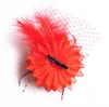 Feather, lace, big flowers, children's hairpins, headdresses, Princess dancing flowers