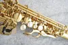 Hot Selling Margewate Brand S-901 B Flat Sopran Saxofon Brass Music Instruments Sax Med Case Munstycke Gratis frakt