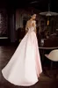 Sexy A Line Mukha Prom Dresse Spaghetti Sleeveless Applique Pearls Chiffon Party Dress Sweep Train robes de soirée