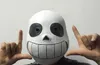 Lateksowa maska lateksowa na całą głowę Cosplay maska czaszki kaptur Masque Halloween dorosłe dzieci Undertale Sans maski kask przebranie gra rekwizyt biały