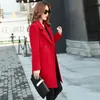 Wmswjh Autumn Winter jacket women overcoat wool coat suits plus size 4xl large big long black slim blend clothes outerwear WJM36