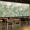 Papier peint Mural personnalisé de toutes tailles, rétro, forêt tropicale, plante, fresque animale, Restaurant, café, fond De mur, Papel De paréo 3D