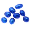 En gros ovale en vrac perle d'eau douce naturelle en forme de riz 9 # perle bleu profond peut être associée à un anneau pendentif Bracelet accessoires perle