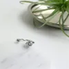 Sterling Silver 925 Jewelry New Fashion Zircon Open Statement Rings For Women Wedding Band Adjustable Female Ring