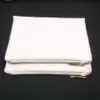 50 adet/grup 12 oz süblimasyon baskı için kalın beyaz poli kanvas makyaj çantası ısı transfer baskı için boş beyaz poli kanvas kozmetik çantası